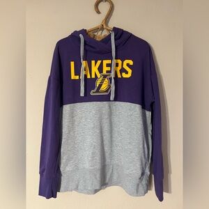 NBA Lakers Purple and Gray Sweater Large